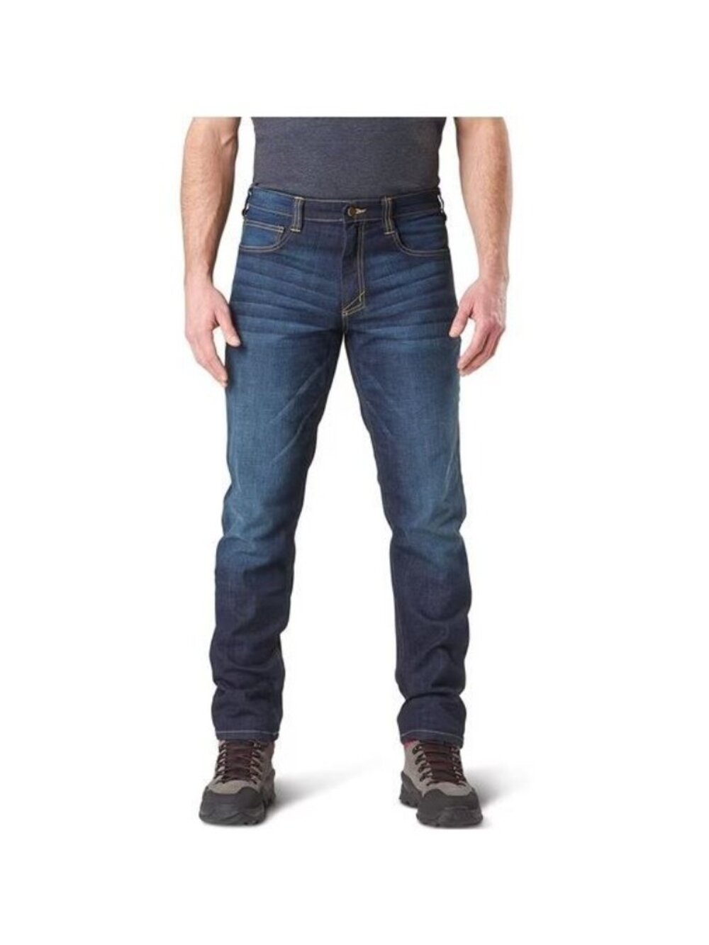 5.11 Tactical Defender-Flex Jeans Mens Size 38x34 Straight High Rise Dark Wash